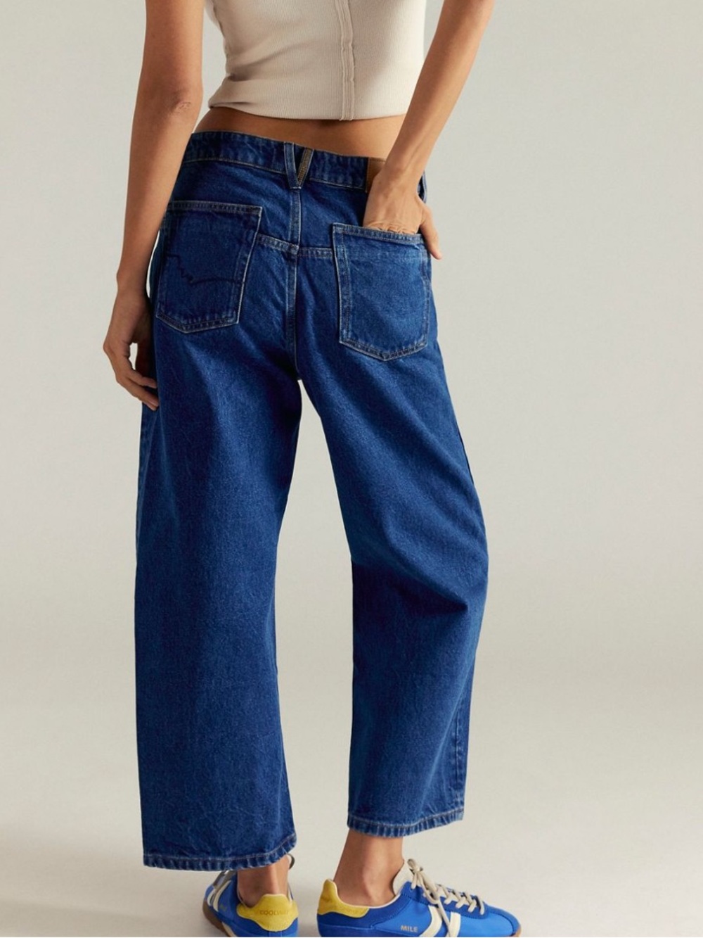 Free People Deep Trance Dropped Boyfriend Jeans Another Dimension Size 27 - Picture 2 of 7